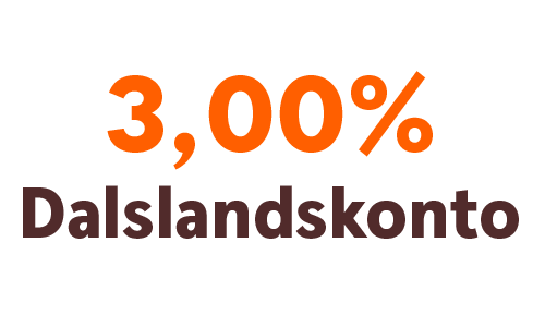 Dalslands Sparbank ränta 3,00%